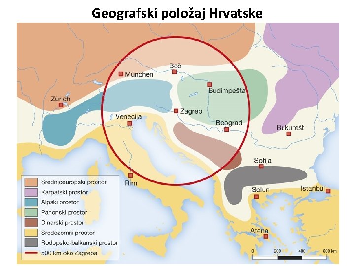 Geografski položaj Hrvatske 