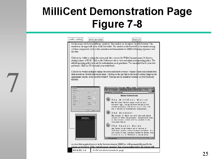 Milli. Cent Demonstration Page Figure 7 -8 7 25 