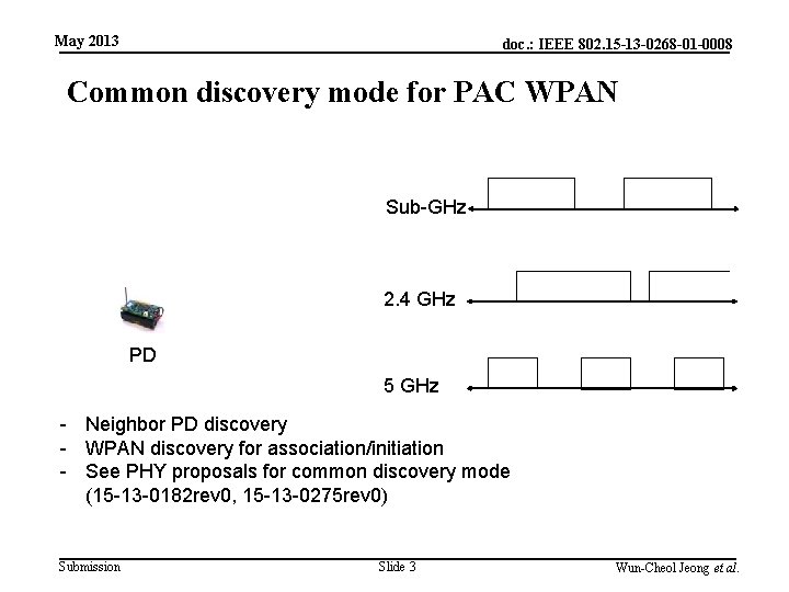 May 2013 doc. : IEEE 802. 15 -13 -0268 -01 -0008 Common discovery mode