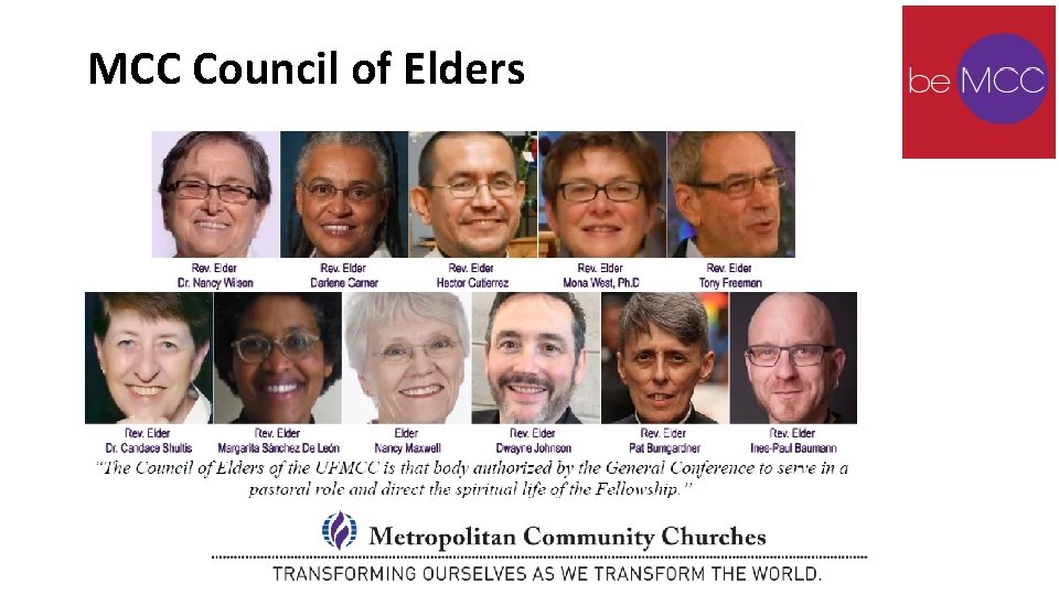 MCC Council of Elders 