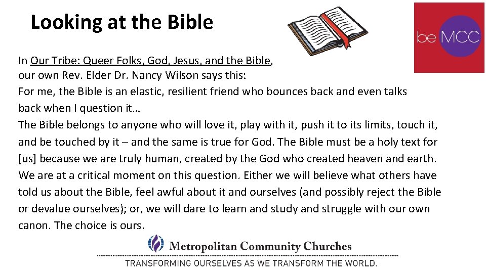 Looking at the Bible In Our Tribe: Queer Folks, God, Jesus, and the Bible, Looking at the Bible In Our Tribe: Queer Folks, God, Jesus, and the Bible,