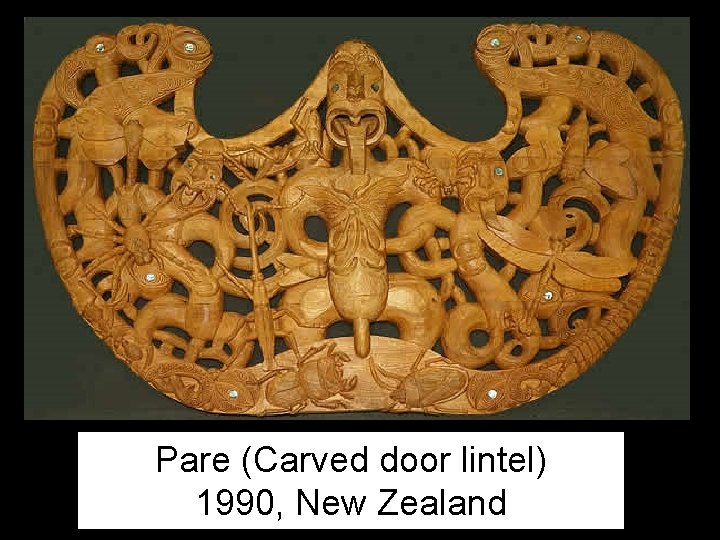 Pare (Carved door lintel) 1990, New Zealand 