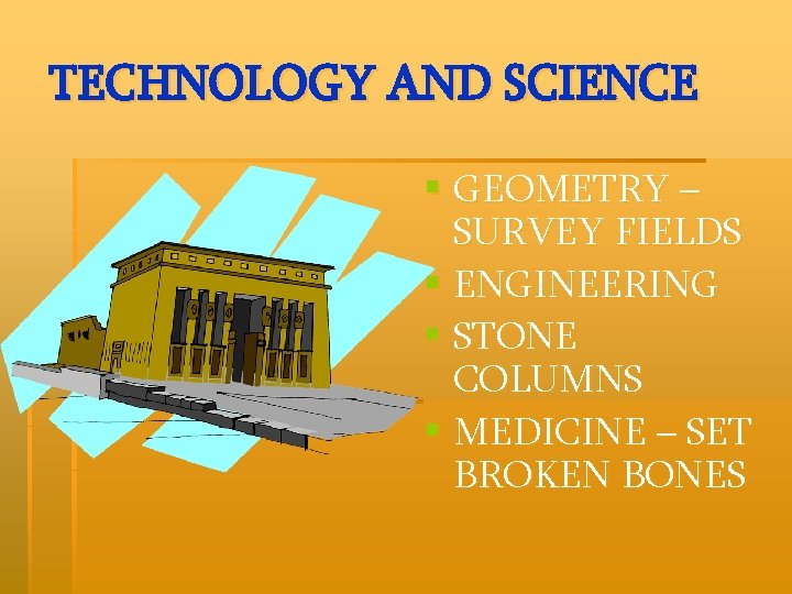 TECHNOLOGY AND SCIENCE § GEOMETRY – SURVEY FIELDS § ENGINEERING § STONE COLUMNS §