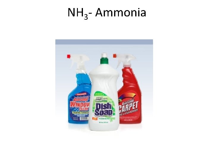 NH 3 - Ammonia 