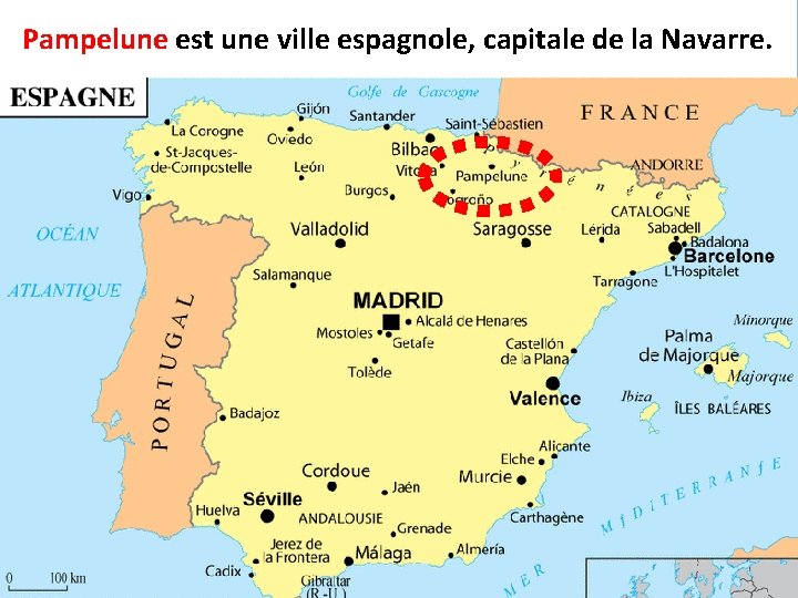 Pampelune est une ville espagnole, capitale de la Navarre. 