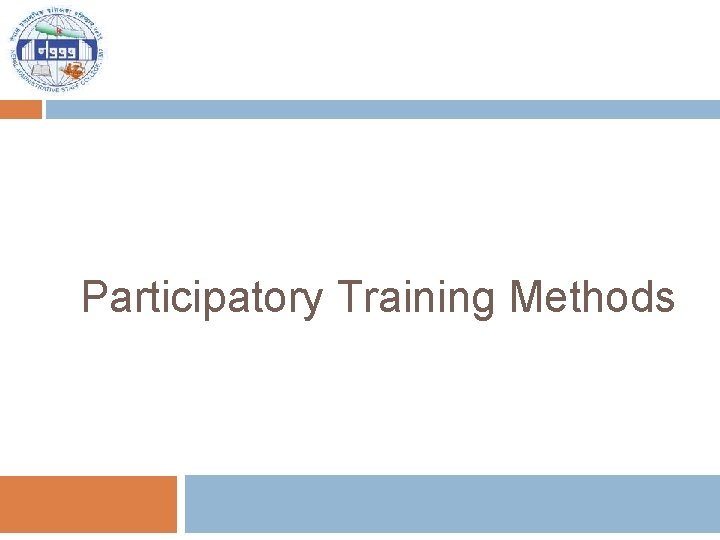 Participatory Training Methods 