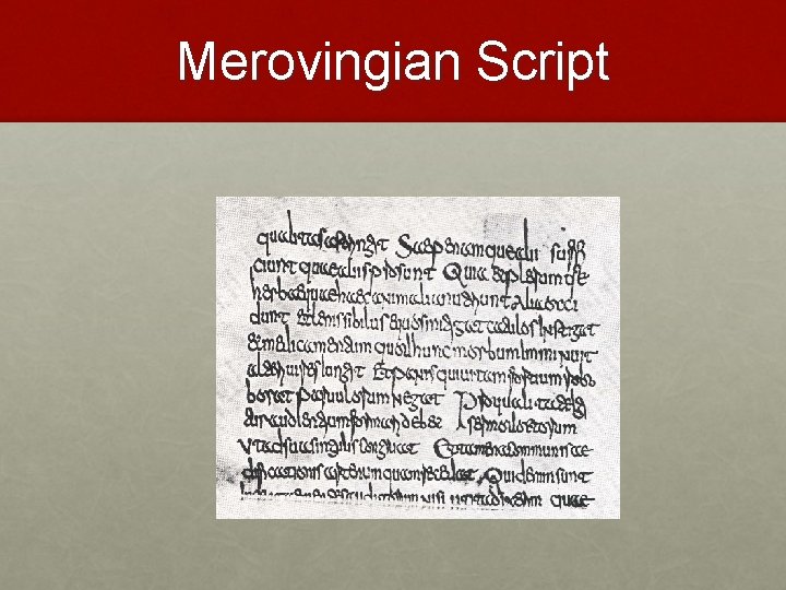 Merovingian Script 