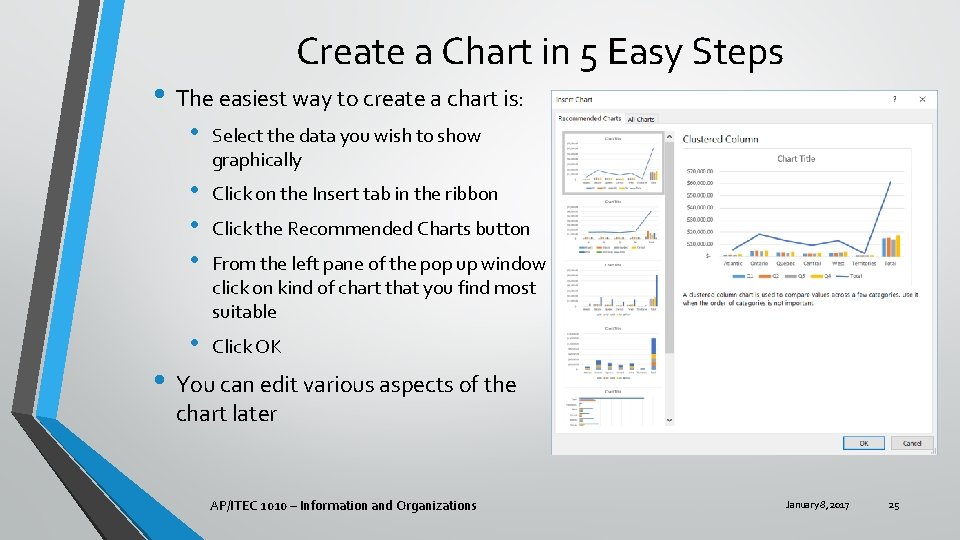 Create a Chart in 5 Easy Steps • The easiest way to create a