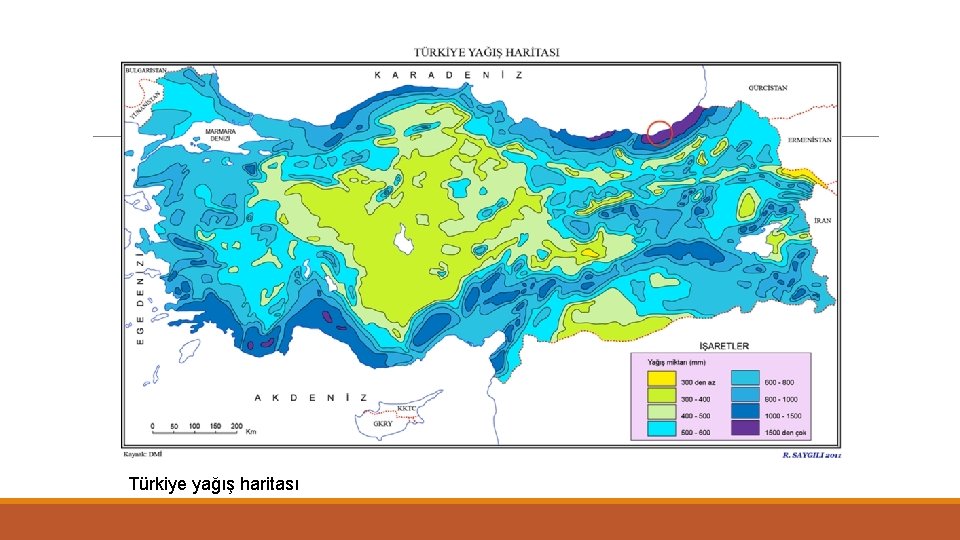 Türkiye yağış haritası 