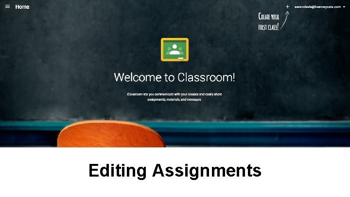 Editing Assignments Editing Assignments