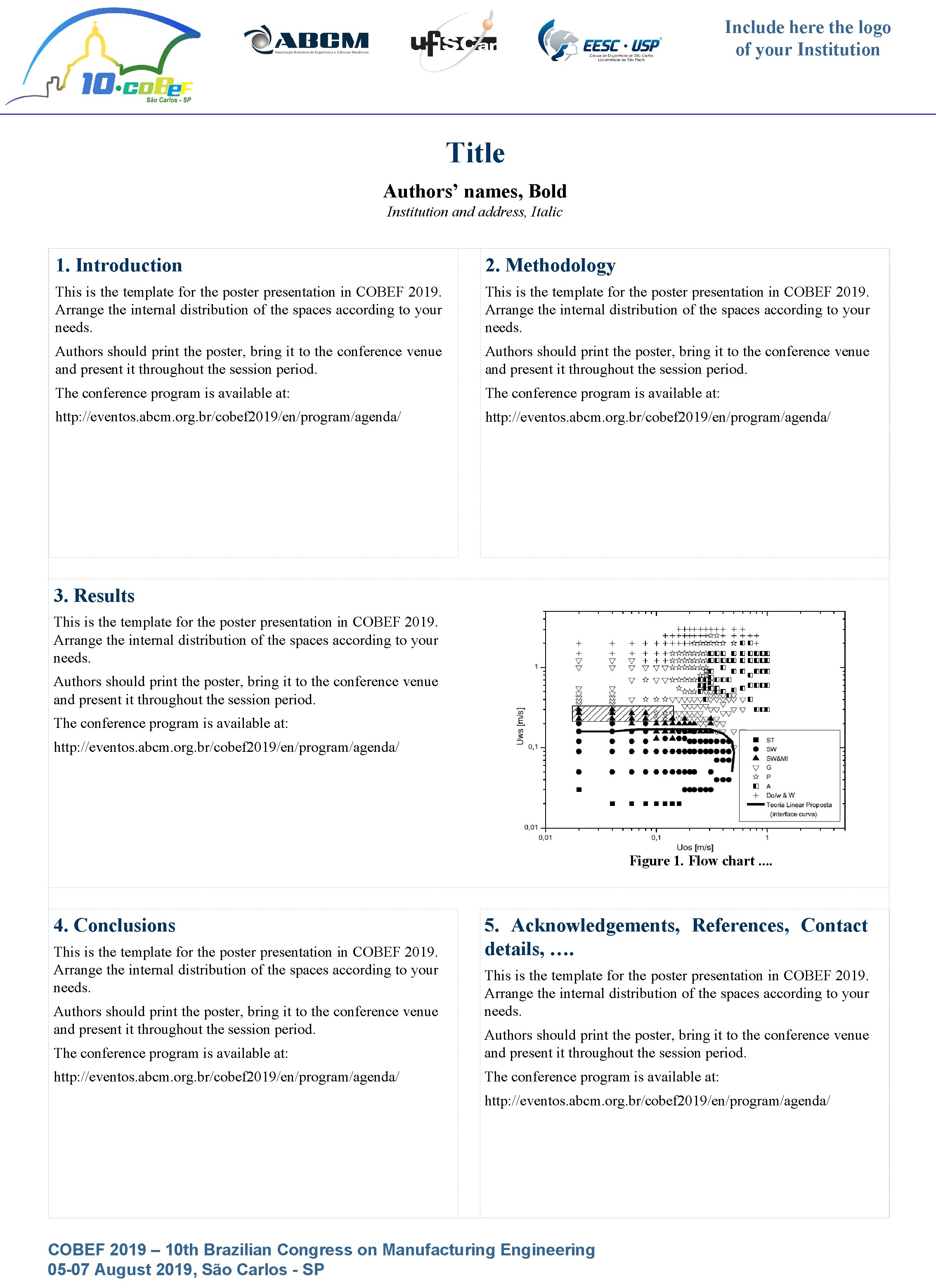 Include here the logo of your Institution Title Authors’ names, Bold Institution and address,