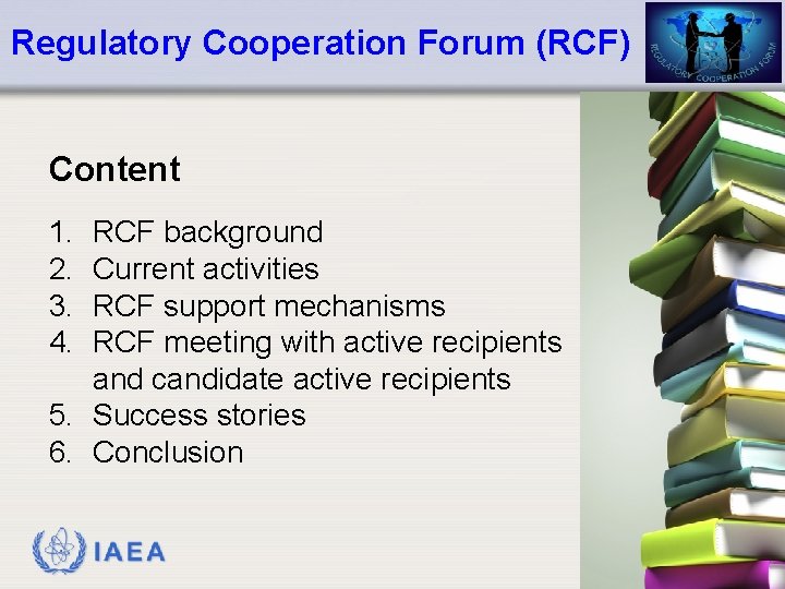 Rcf Program Overview of RCF Activities RCF Plenary Meeting 21