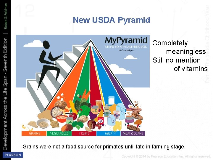 New USDA Pyramid Completely meaningless Still no mention of vitamins Grains were not a