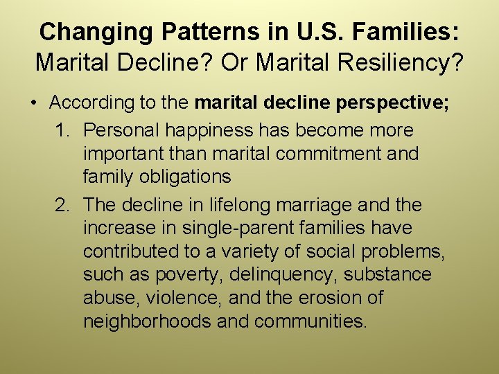 Chapter 5 Family Problems Official Definition The U