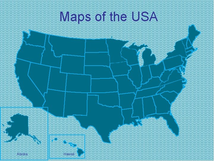 Maps of the USA Alaska Hawaii 