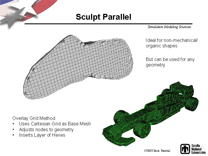 Sculpt Parallel Simulation Modeling Sciences Ideal for non-mechanical/ organic shapes But can be used
