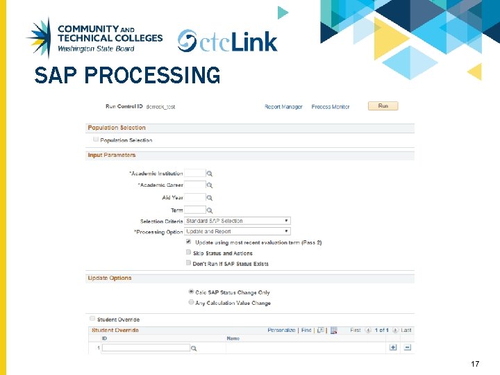 SAP PROCESSING 17 