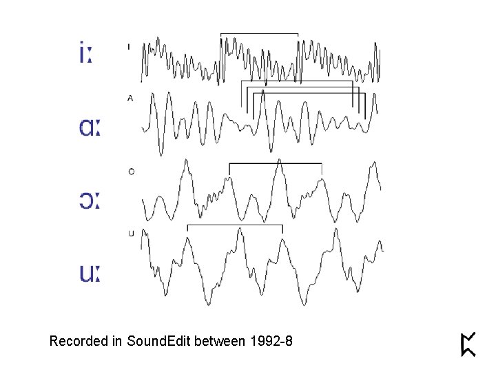 Recorded in Sound. Edit between 1992 -8 