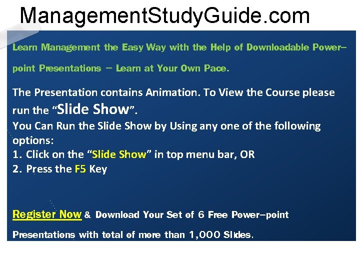 Management. Study. Guide. com Learn Management the Easy Way with the Help of Downloadable