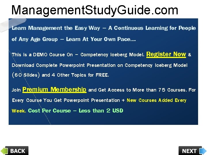 Management. Study. Guide. com Learn Management the Easy Way – A Continuous Learning for