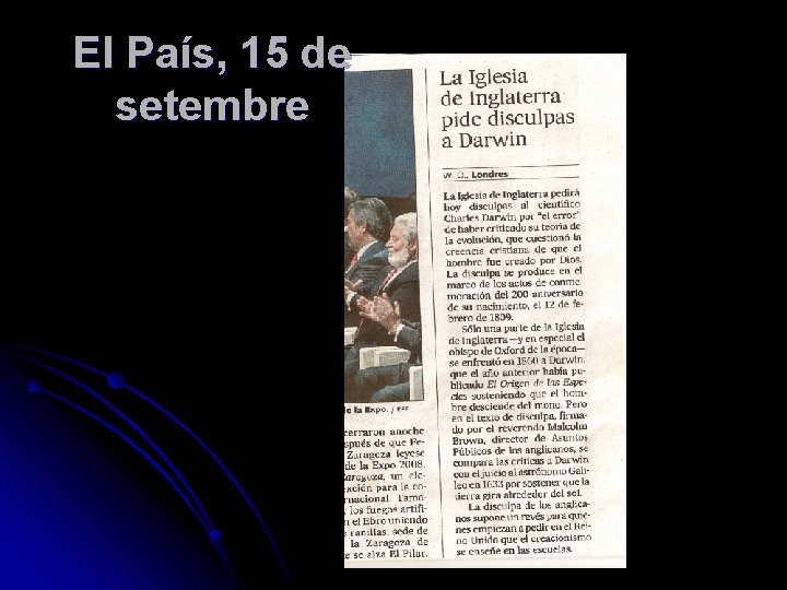 El País, 15 de setembre 