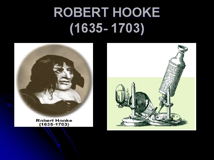 ROBERT HOOKE (1635 - 1703) 