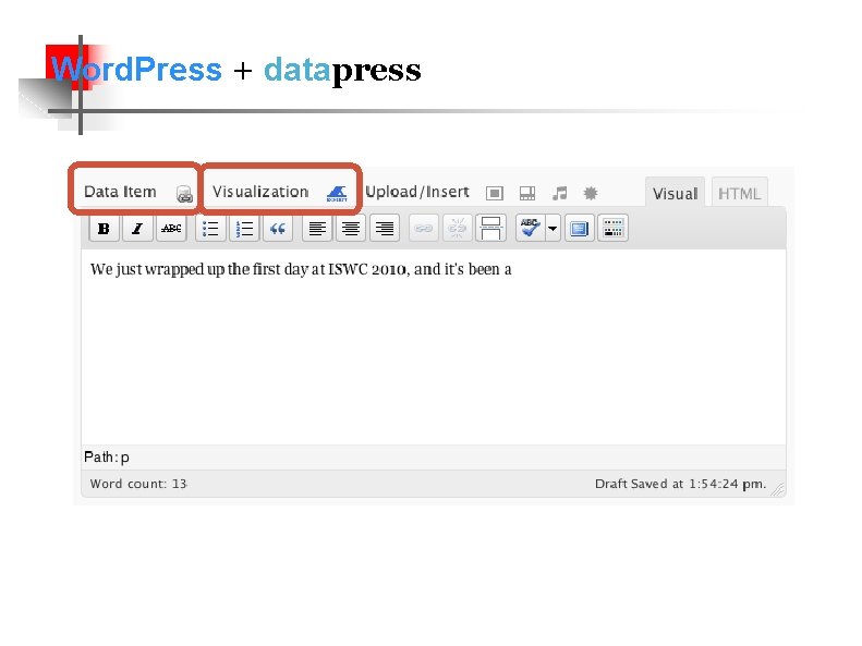 Word. Press + datapress 