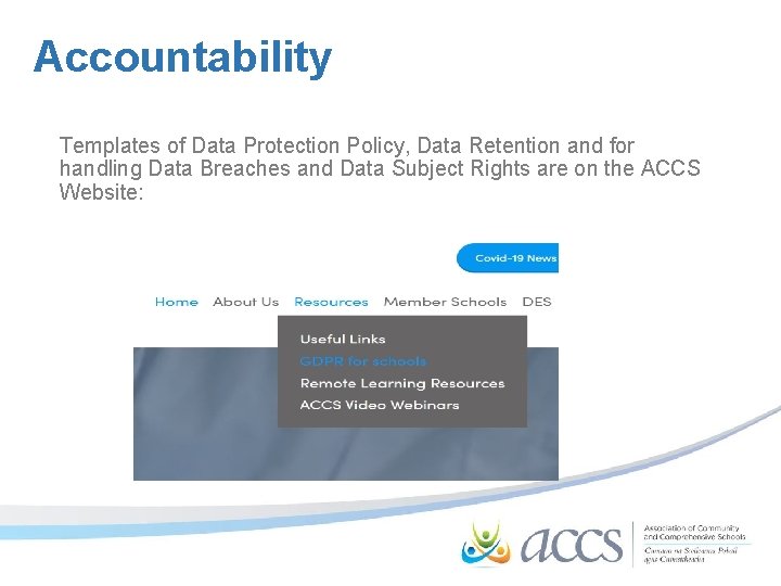 Accountability Templates of Data Protection Policy, Data Retention and for handling Data Breaches and