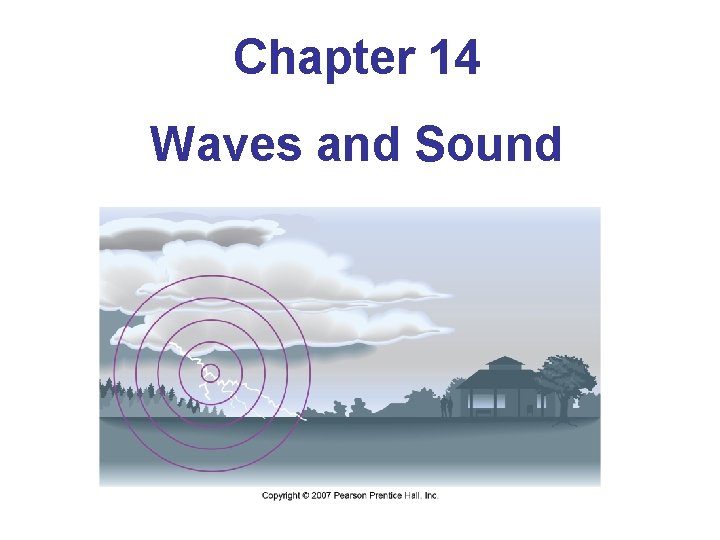 Chapter 14 Waves and Sound 