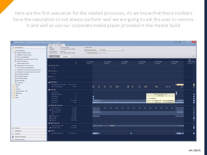 Here are the first execution for the related processes. As we know that these