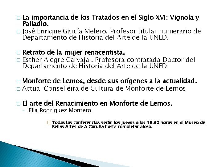 La importancia de los Tratados en el Siglo XVI: Vignola y Palladio. � José