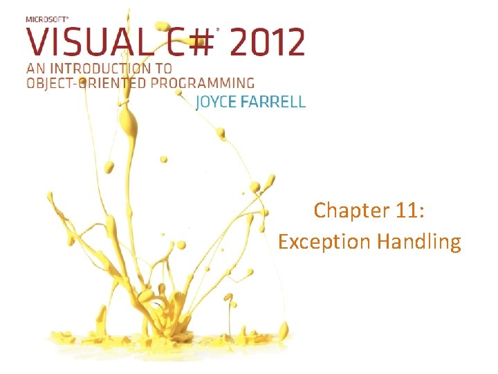 Chapter 11: Exception Handling 