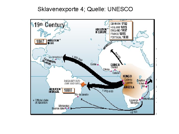 Sklavenexporte 4; Quelle: UNESCO 