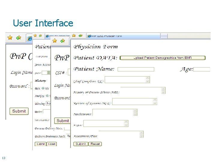 User Interface 13 