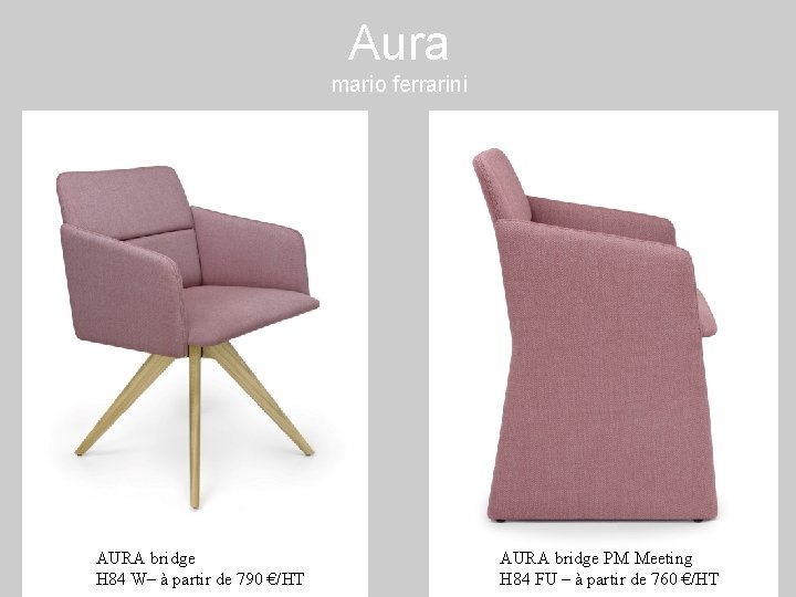 Aura mario ferrarini AURA bridge H 84 W– à partir de 790 €/HT AURA