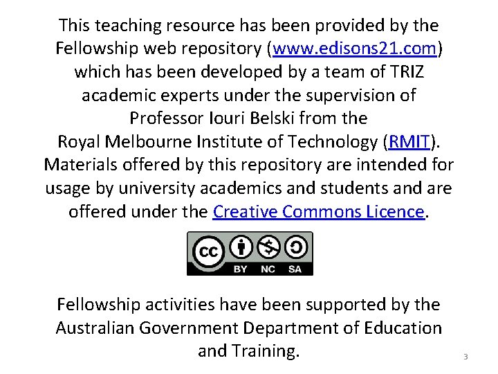 This teaching resource has been provided by the Fellowship web repository (www. edisons 21.