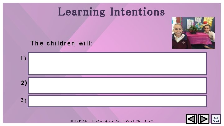 Learning Intentions The children will: 1) recognise that the traditional symbols of the Advent