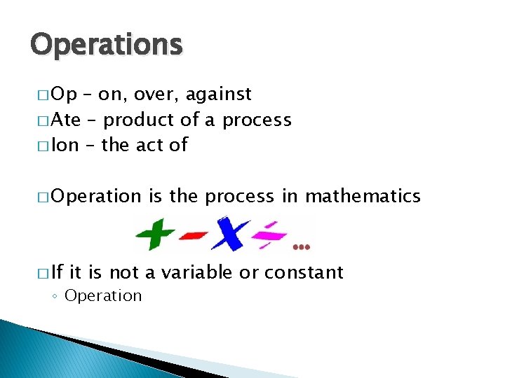 Operational Equations 2 Step Equations Learning by Decoding Vocabulary Mrs
