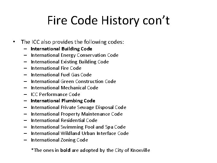 Fire Code History Fire Sprinkler System Presentation By Harold Stewart City
