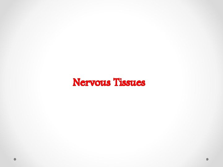 Nervous Tissues 