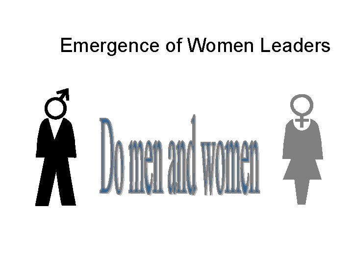 Emergence of Women Leaders 