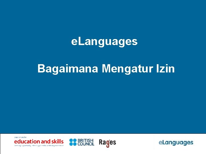 e. Languages Bagaimana Mengatur Izin 