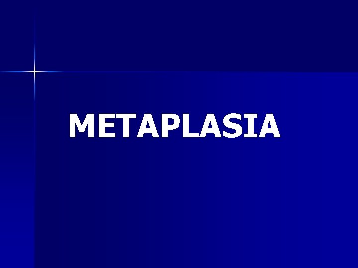 METAPLASIA 