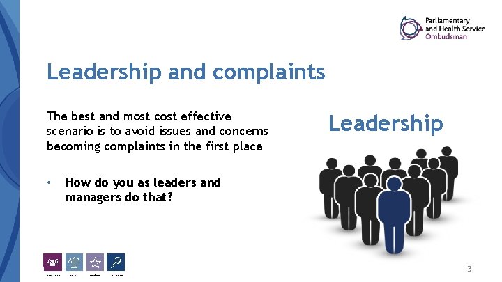 Leadership and complaints The best and most cost effective scenario is to avoid issues