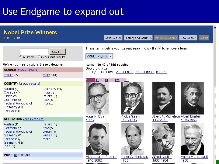 Use Endgame to expand out 35 