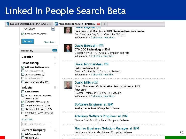Linked In People Search Beta 59 