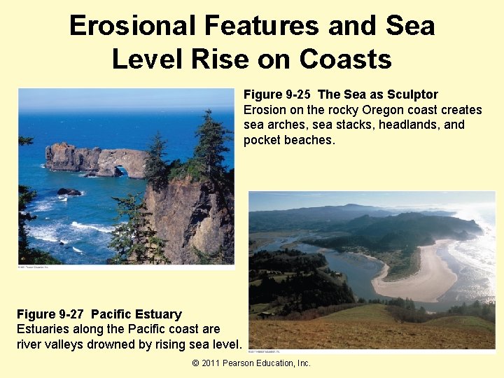 Erosional Features and Sea Level Rise on Coasts Figure 9 -25 The Sea as
