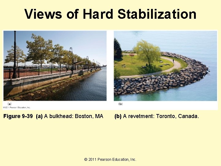 Views of Hard Stabilization Figure 9 -39 (a) A bulkhead: Boston, MA (b) A