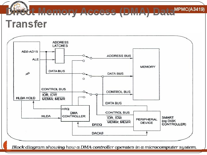 Direct Memory Access (DMA) Data Transfer MPMC(A 3419) 31 