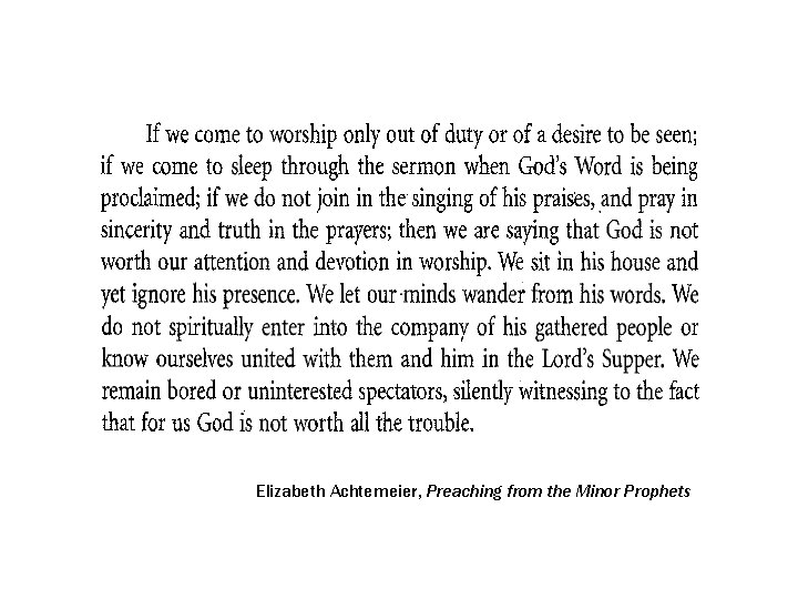 Elizabeth Achtemeier, Preaching from the Minor Prophets 